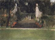 Fernand Khnopff The Garden in Famelettes oil painting on canvas